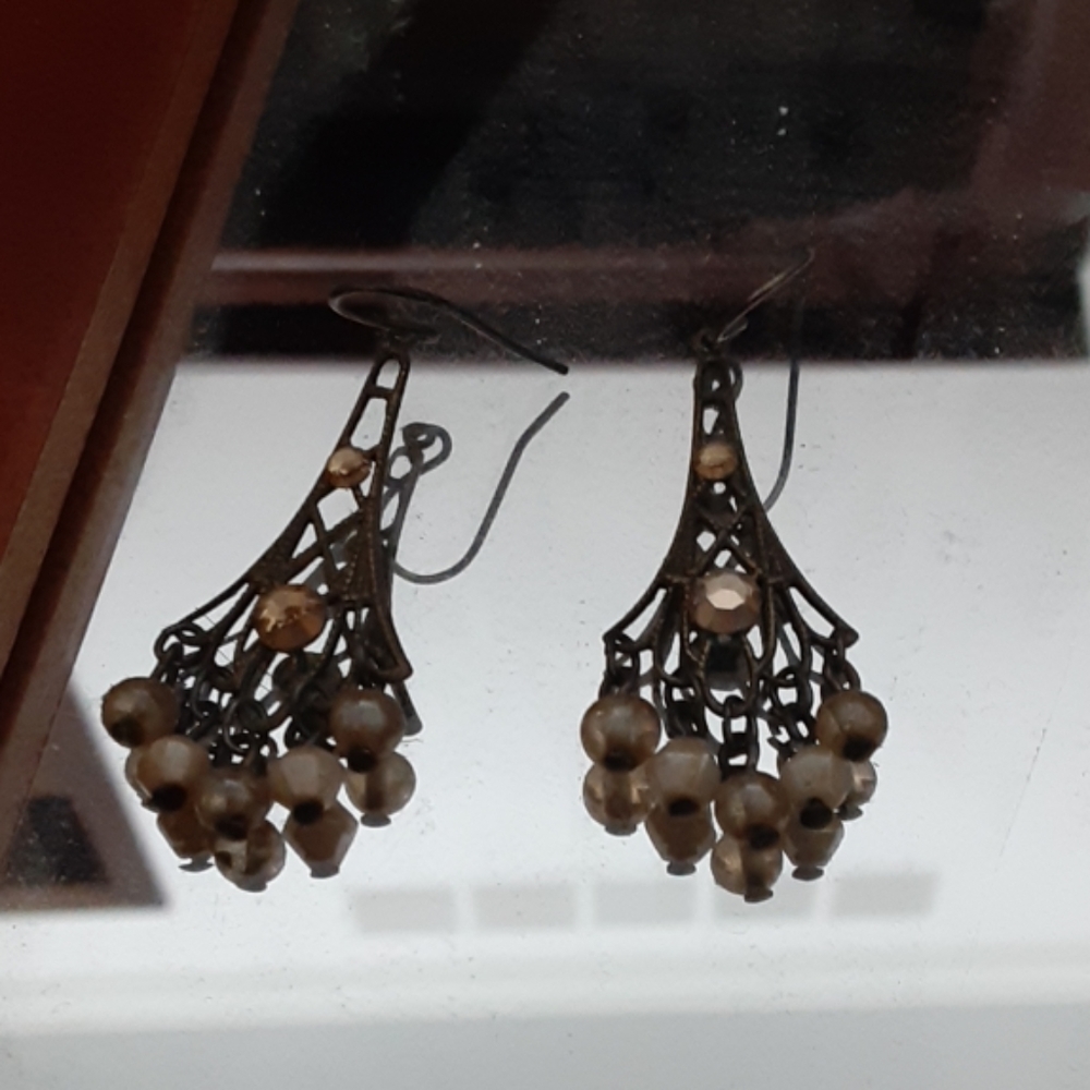 Vintage Earrings with Beads